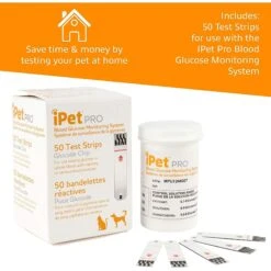 IPet PRO Blood Glucose Monitoring & Blood Glucose Test Strips For Dogs & Cats -Pawfect Care 266029 PT6. AC SS1800 V1631714784