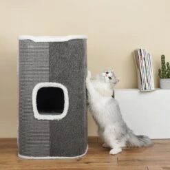 ZEZE Stockholm Multiple Steps Bucket Cat Condo 11 ZEZE Stockholm Multiple Steps Bucket Cat Condo -Pawfect Care 266586 PT2. AC SS1800 V1630098683