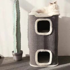 ZEZE Stockholm Multiple Steps Bucket Cat Condo 13 ZEZE Stockholm Multiple Steps Bucket Cat Condo -Pawfect Care 266586 PT4. AC SS1800 V1630097487