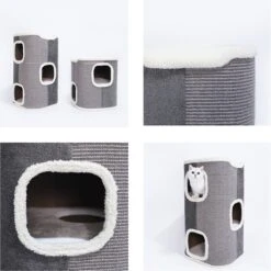 ZEZE Stockholm Multiple Steps Bucket Cat Condo 15 ZEZE Stockholm Multiple Steps Bucket Cat Condo -Pawfect Care 266586 PT6. AC SS1800 V1611238864