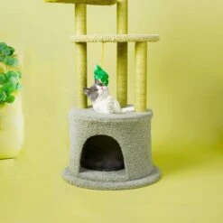 ZEZE Adora Flower 43-in Carpet Cat Tree -Pawfect Care 266590 PT4. AC SS1800 V1667356488
