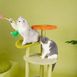 ZEZE Adora Flower 43-in Carpet Cat Tree -Pawfect Care 266590 PT6. AC SS1800 V1667353363