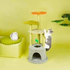 ZEZE Adora Flower 43-in Carpet Cat Tree -Pawfect Care 266590 PT7. AC SS1800 V1667338138