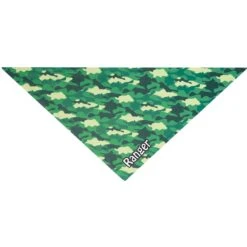 Frisco Green Camo Personalized Dog & Cat Bandana -Pawfect Care 267563 PT3. AC SS1800 V1623093485