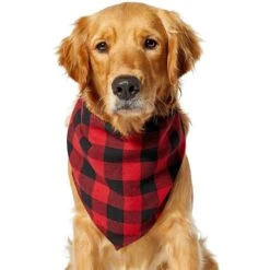 Red Buffalo Plaid Dog & Cat Bandana -Pawfect Care 267899 PT2. AC SS1800 V1637649415