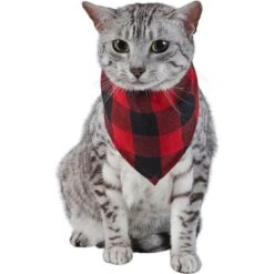 Red Buffalo Plaid Dog & Cat Bandana -Pawfect Care 267899 PT3. AC SS1800 V1637727460
