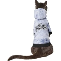 Frisco Woof Tiedye Print Dog & Cat Hoodie -Pawfect Care 267986 PT3. AC SS1800 V1637685733