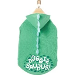 Frisco Doggiesaurus Dog & Cat Hoodie, Green