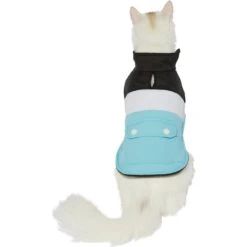 Frisco Mediumweight Colorblock Insulated Dog & Cat Puffer Coat With Pocket, Blue -Pawfect Care 268311 PT2. AC SS1800 V1628785016