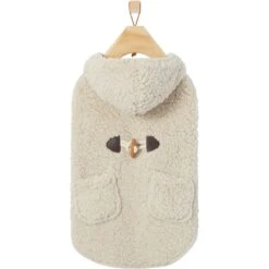 Frisco Lightweight Soft Sherpa Dog & Cat Coat, Oatmeal -Pawfect Care 268328 PT4. AC SS1800 V1628779618