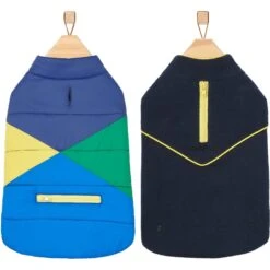 Frisco Mediumweight Colorblock 2-in-1 Dog & Cat Fleece Coat -Pawfect Care 268350 PT4. AC SS1800 V1628780451
