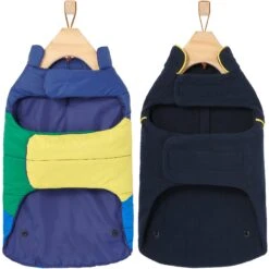 Frisco Mediumweight Colorblock 2-in-1 Dog & Cat Fleece Coat -Pawfect Care 268350 PT5. AC SS1800 V1628780414