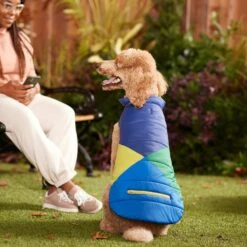 Frisco Mediumweight Colorblock 2-in-1 Dog & Cat Fleece Coat -Pawfect Care 268350 PT8. AC SS1800 V1629755551