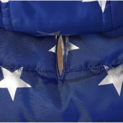 Frisco Mediumweight Metallic Star Print Insulated Dog & Cat Parka, Navy -Pawfect Care 268413 PT6. AC SS1800 V1628791601