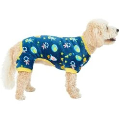 Frisco Dog & Cat Cozy Plush Fleece PJs, Outer Space -Pawfect Care 268477 PT2. AC SS1800 V1637680619