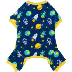 Frisco Dog & Cat Cozy Plush Fleece PJs, Outer Space -Pawfect Care 268477 PT3. AC SS1800 V1637719313