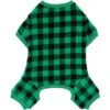 Frisco Dog & Cat Cozy Plush Fleece PJs, Green Plaid -Pawfect Care 268517 MAIN. AC SS1800 V1637725390