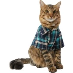 Frisco Multi-Plaid Dog & Cat Flannel Shirt -Pawfect Care 268588 PT3. AC SS1800 V1637675820