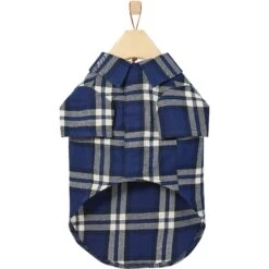 Frisco Navy Plaid Dog & Cat Flannel Shirt -Pawfect Care 268596 PT4. AC SS1800 V1637715721