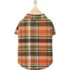 Frisco Orange & Olive Plaid Dog & Cat Flannel Shirt -Pawfect Care 268612 MAIN. AC SS1800 V1637720254