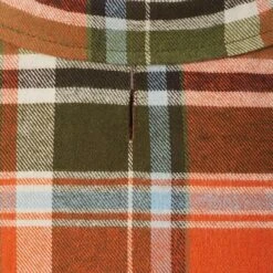 Frisco Orange & Olive Plaid Dog & Cat Flannel Shirt -Pawfect Care 268612 PT5. AC SS1800 V1637645834