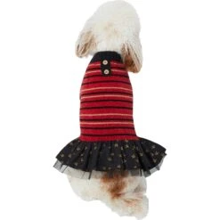 Frisco Chenille Knit Striped Dog & Cat Dress -Pawfect Care 268668 PT2. AC SS1800 V1637652393