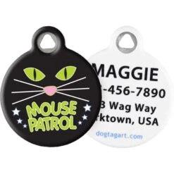 Dog Tag Art Mouse Patrol Personalized Cat ID Tag