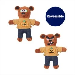 Frisco Halloween Good Bear, Bad Bear Reversible Plush Cat Toy With Catnip -Pawfect Care 270299 PT2. AC SS1800 V1689878868