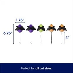 Frisco Halloween Bat Mice Plush Cat Toy With Catnip -Pawfect Care 270353 PT1. AC SS1800 V1689878037