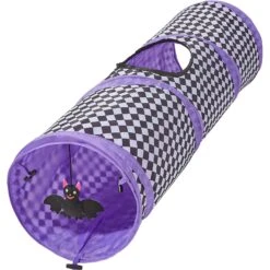 Frisco Halloween Checkered Foldable Play Tunnel Cat Toy With Catnip -Pawfect Care 271304 PT2. AC SS1800 V1690571954