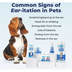 Vetnique Labs Oticbliss Advanced Cleaning, Soothing Aloe & Medicated Dog & Cat Ear Wipes -Pawfect Care 271378 PT8. AC SS1800 V1698091465