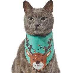 Frisco Peekaboo Reindeer Dog & Cat Bandana -Pawfect Care 276198 PT2. AC SS1800 V1637646741