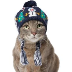 Frisco Jolly Snowman Dog & Cat Knitted Hat -Pawfect Care 276303 PT3. AC SS1800 V1631298427
