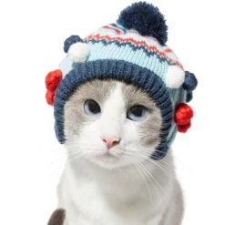 Frisco Pom Pom Dog & Cat Knitted Hat -Pawfect Care 276307 PT3. AC SS1800 V1631303197