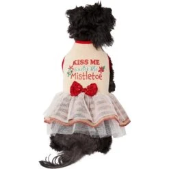 Frisco Kiss Me Under The Mistletoe Dog & Cat Dress -Pawfect Care 276335 PT3. AC SS1800 V1637685458