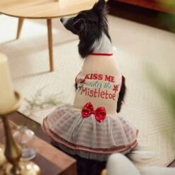 Frisco Kiss Me Under The Mistletoe Dog & Cat Dress -Pawfect Care 276335 PT5. AC SS1800 V1637729492