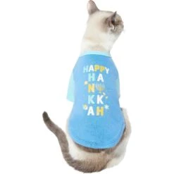 Frisco Happy Hanukkah Dog & Cat T-shirt -Pawfect Care 276480 PT2. AC SS1800 V1637725916