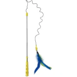 JW Pet Flutter-Ee Feathers Telescopic Wand Cat Toy -Pawfect Care 278532 PT2. AC SS1800 V1615337788