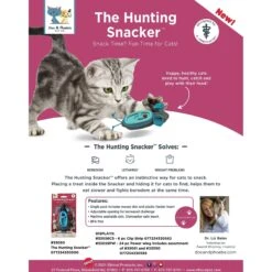 Doc & Phoebe's Cat Co. The Hunting Snacker Interactive Cat Treat Toy, Blue -Pawfect Care 279341 PT7. AC SS1800 V1617398567