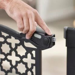 Frisco Metal Pattern Extra Wide Auto-close Dog Gate 8 Frisco Metal Pattern Extra Wide Auto-close Dog Gate -Pawfect Care 280285 PT4. AC SS1800 V1627400531