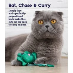 Catstages Toss 'N Dangle Frog Plush Cat Toy -Pawfect Care 282265 PT2. AC SS1800 V1636511565