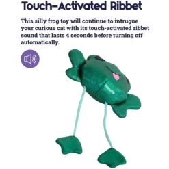 Catstages Toss 'N Dangle Frog Plush Cat Toy -Pawfect Care 282265 PT3. AC SS1800 V1636501616