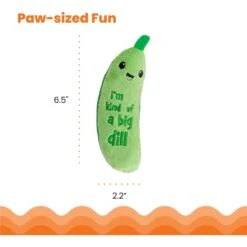 Catstages Crunchy Pickle Kicker Plush Cat Toy With Catnip -Pawfect Care 282267 PT4. AC SS1800 V1636513044