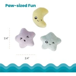 Catstages Toss 'N Twinkle Plush Cat Toy With Catnip, 3 Count -Pawfect Care 282271 PT4. AC SS1800 V1636501616