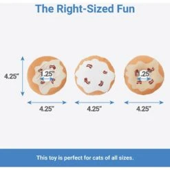 Frisco Fall Maple Bacon Donut Plush Cat Toy With Catnip -Pawfect Care 285653 PT1. AC SS1800 V1636990882