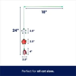 Frisco Winter Flowers Teaser Cat Toy With Catnip -Pawfect Care 287275 PT1. AC SS1800 V1695046485