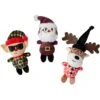 Frisco Holiday Hipster Santa & Friends Plush Cat Toy With Catnip, 3 Count -Pawfect Care 287317 MAIN. AC SS1800 V1632775164