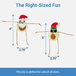 Frisco Avocados Plush Cat Toy With Catnip, 2 Count -Pawfect Care 287363 PT1. AC SS1800 V1637788287