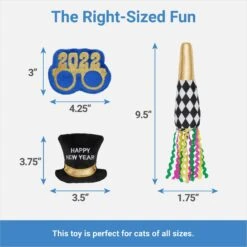 Frisco New Years Necessities Plush Cat Toy With Catnip -Pawfect Care 288472 PT1. AC SS1800 V1640718497