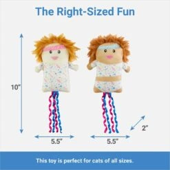 Frisco Dance Girls Plush Kicker Cat Toy With Catnip, 2 Count -Pawfect Care 288945 PT1. AC SS1800 V1640722947